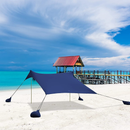 ALPHA CAMP 7.6ft x 7.2ft UPF 50+ Beach Shade Tent with Sandbag Anchors