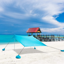 ALPHA CAMP 7.6ft x 7.2ft UPF 50+ Beach Shade Tent with Sandbag Anchors