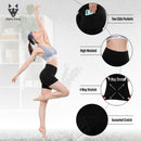 ALPHA CAMP High Waist Yoga Pants with Pockets, Tummy Control Exercise Shorts Workout Running Yoga Leggings for Women