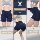 ALPHA CAMP High Waist Yoga Pants with Pockets, Tummy Control Exercise Shorts Workout Running Yoga Leggings for Women