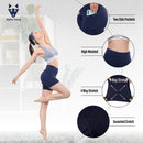 ALPHA CAMP High Waist Yoga Pants with Pockets, Tummy Control Exercise Shorts Workout Running Yoga Leggings for Women