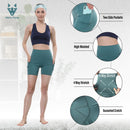 ALPHA CAMP High Waist Yoga Pants with Pockets, Tummy Control Exercise Shorts Workout Running Yoga Leggings for Women