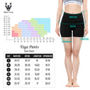 ALPHA CAMP High Waist Yoga Pants with Pockets, Tummy Control Exercise Shorts Workout Running Yoga Leggings for Women