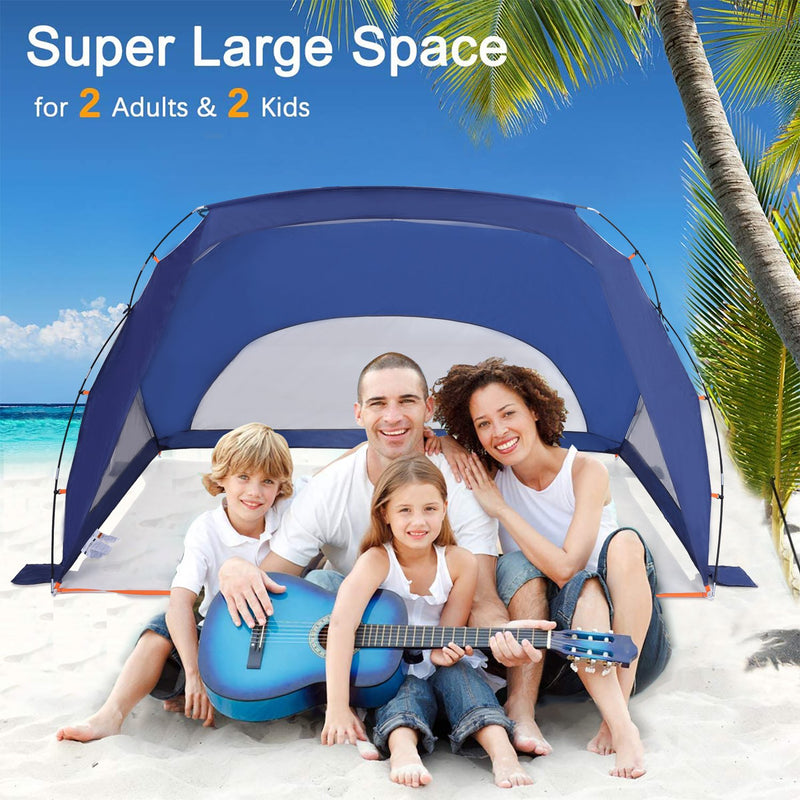 ALPHA CAMP 3-4 Person Portable Sun Shade Tent Sports / Beach Shelter