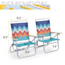 Alpha Camp 3-Position Folding Beach Chair
