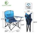 ALPHA CAMP Oversized Portable Camping Chair