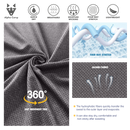 ALPHA CAMP Men’s Heat-pressed round neck long-sleeved jacquard T-Shirt Workout Athletic Running Gym Shirts for Men