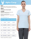 ALPHA CAMP Women's polo shirt, V-NECK Quick Dry Athletic Running Gym Workout Short Sleeve Tee Shirts for women