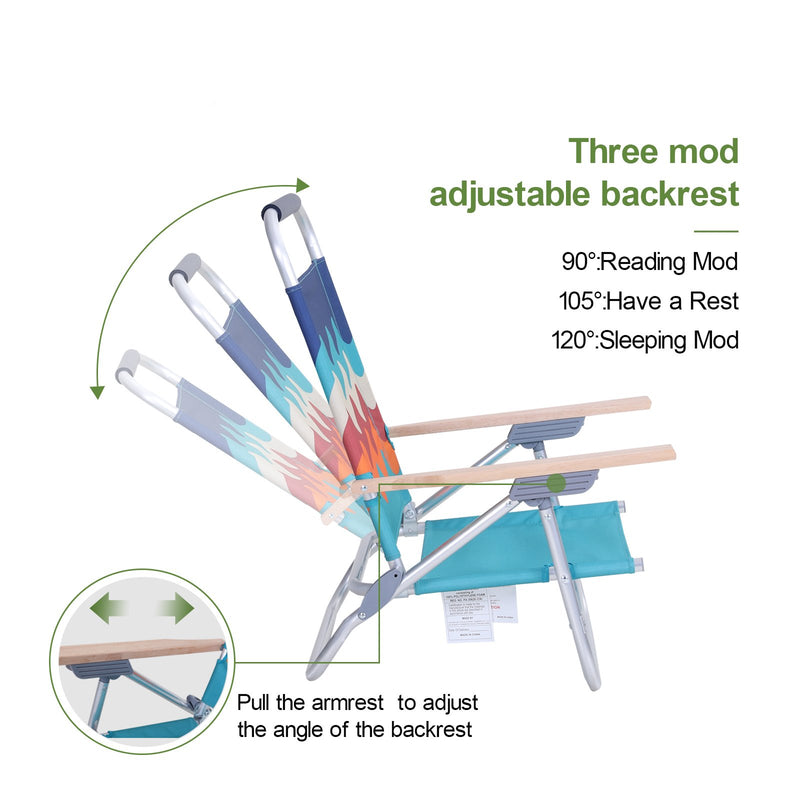 Alpha Camp 2-piece Low Folding Best Beach Chairs