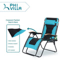 Alpha Camp Padded Zero Gravity Lounge Chair