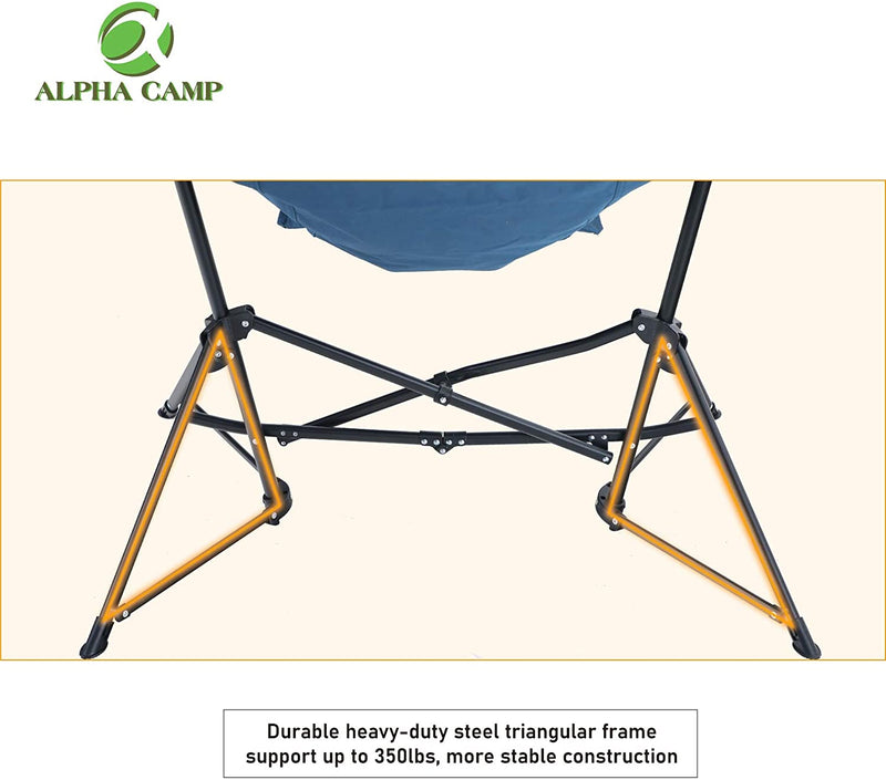 ALPHA CAMP Oversized Folding Hammock Rocking Chair
