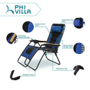Alpha Camp Padded Zero Gravity Lounge Chair