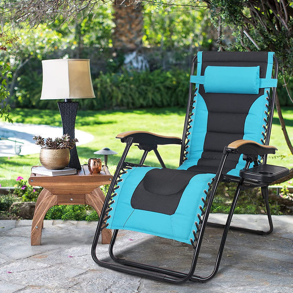 Alpha Camp Padded Zero Gravity Lounge Chair