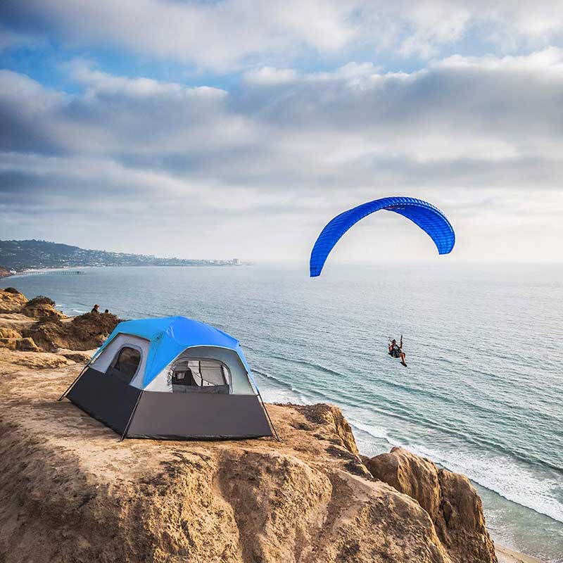 instant tents ALPHA CAMP Camping Tent 6/8 Person Instant Family Tent