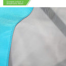 Alpha Camp Enamel Blue Folding Mesh Canopy Camping Chair