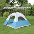 ALPHA CAMP Blue 3 Person Backpacking Camping Tent