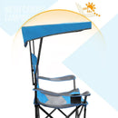 Alpha Camp Blue Folding Mesh Canopy Camping Chair