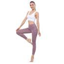 ALPHA CAMP High Waist Yoga Pants with Pockets, Tummy Control Exercise Shorts Workout Running Yoga Leggings for Women