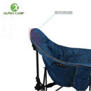 Alpha Camp Faience Folding Oversized Padded Moon Chair