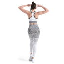 Alpha Camp Striped & Tie Dye Sports Pants High Waist Tummy Control Workout Yoga Leggings
