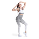 Alpha Camp Striped & Tie Dye Sports Pants High Waist Tummy Control Workout Yoga Leggings