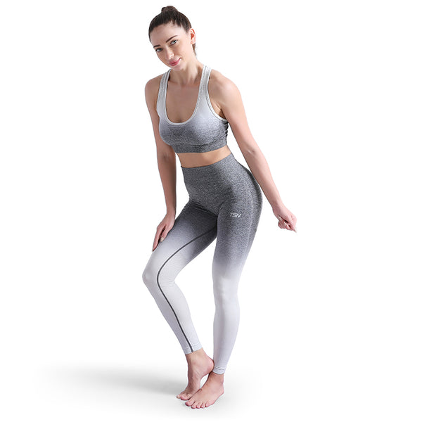 Ombre Seamless Yoga Set Sports Suit Bar Sports Outfit Women
