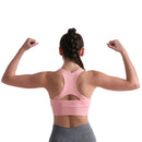 ALPHA CAMP Sports Bras Seamless Yoga Bra Removable Padded High Impact Support Workout Running Gym Fitness Bra