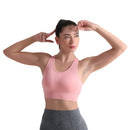 ALPHA CAMP Sports Bras Seamless Yoga Bra Removable Padded High Impact Support Workout Running Gym Fitness Bra