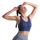 ALPHA CAMP Sports Bras Seamless Yoga Bra Removable Padded High Impact Support Workout Running Gym Fitness Bra