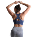 ALPHA CAMP Sports Bras Seamless Yoga Bra Removable Padded High Impact Support Workout Running Gym Fitness Bra