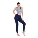 ALPHA CAMP Sports Bras Seamless Yoga Bra Removable Padded High Impact Support Workout Running Gym Fitness Bra