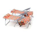 ALPHA CAMP 4-Position Backpack Folding Beach Chair with Cooler Bag