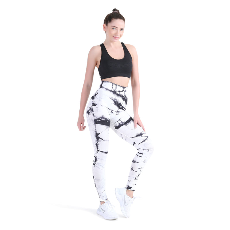 ALPHA CAMP Tie Dye Seamless Butt Lifting Sports Leggings High-waisted  Stretchy Gym Yoga Pants