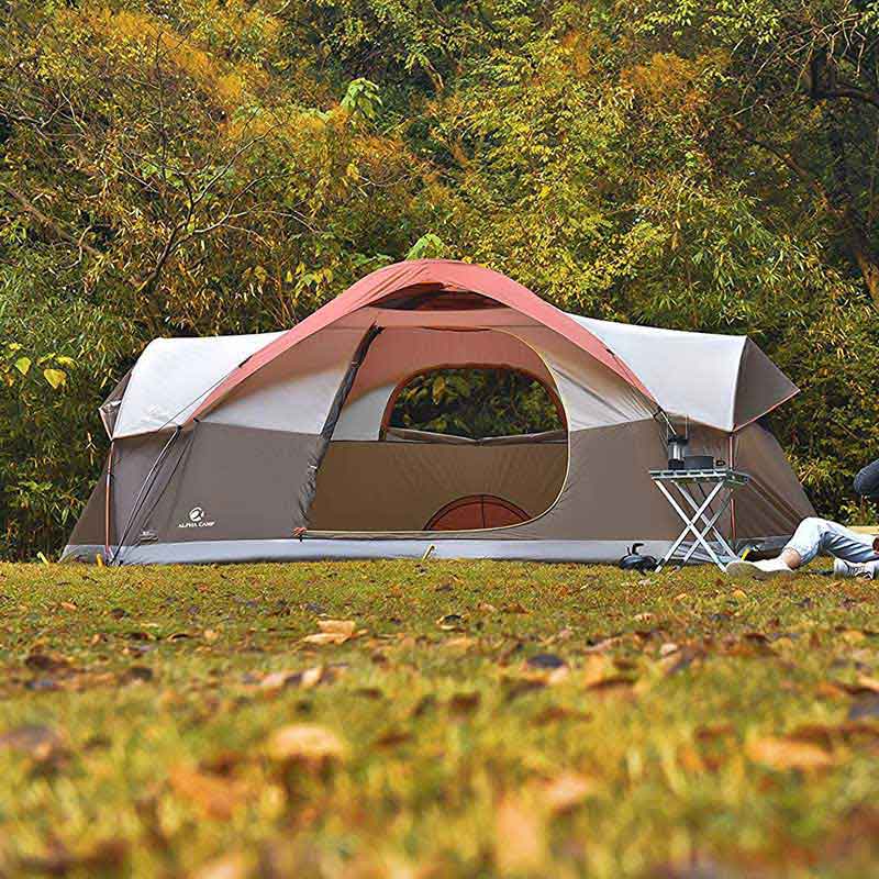 alpha 400 tent ALPHA CAMP Camping Tents 8 Person Tent Waterproof Family Tent