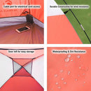 ALPHA CAMP Red 3 Person Backpacking Camping Tent