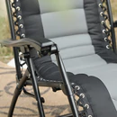 Alpha Camp Padded Zero Gravity Lounge Chair with Cup Holder