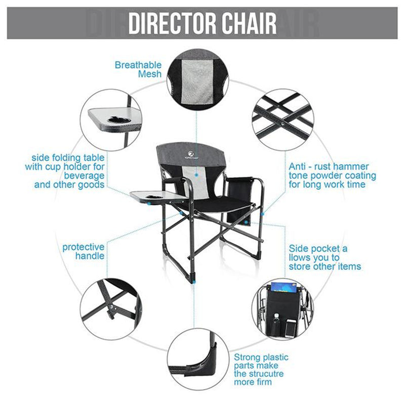 ALPHA CAMP Oversized Folding Director Chair