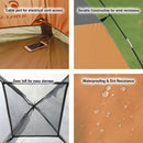 ALPHA CAMP Orange 3 Person Backpacking Camping Tent