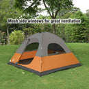 ALPHA CAMP Orange 3 Person Backpacking Camping Tent