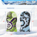 Alpha Camp Foam 36" - 47 " Premium Snow Sled Slider with Tow Rope and Handles, 2 Packs