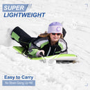 Alpha Camp Foam 36" - 47 " Premium Snow Sled Slider with Tow Rope and Handles, 2 Packs