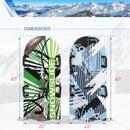 Alpha Camp Foam 36" - 47 " Premium Snow Sled Slider with Tow Rope and Handles, 2 Packs