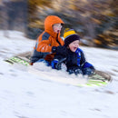 Alpha Camp Foam 36" - 47 " Premium Snow Sled Slider with Tow Rope and Handles, 2 Packs