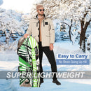 Alpha Camp Foam 36" - 47 " Premium Snow Sled Slider with Tow Rope and Handles, 2 Packs